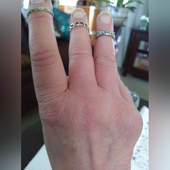 Silver ring bundle (7) - Picture 2 of 4